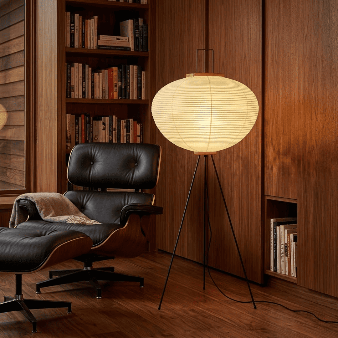 Akari 10A Washi Paper Tripod Floor Lamp