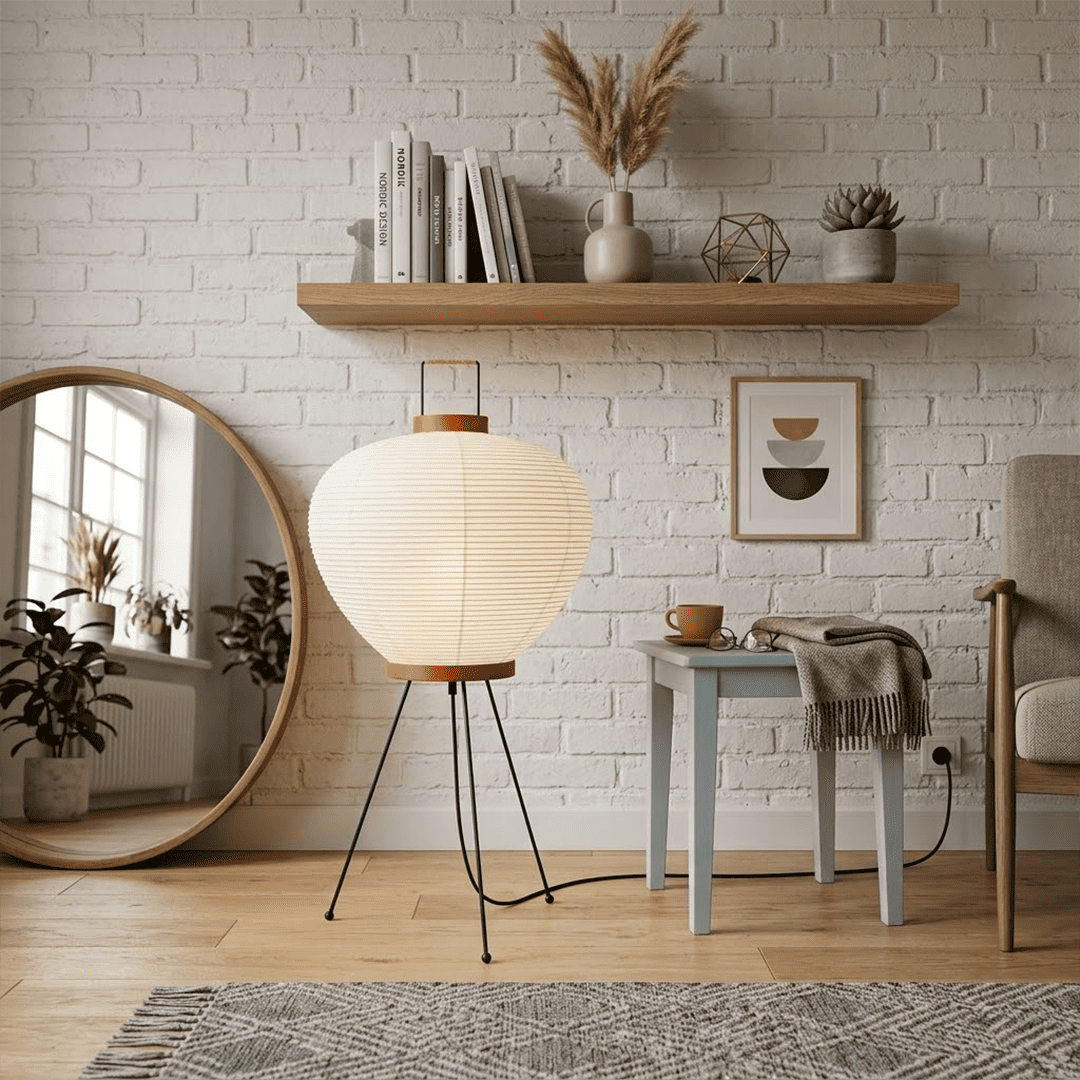 Akari 3A Washi Paper Tripod Table Lamp