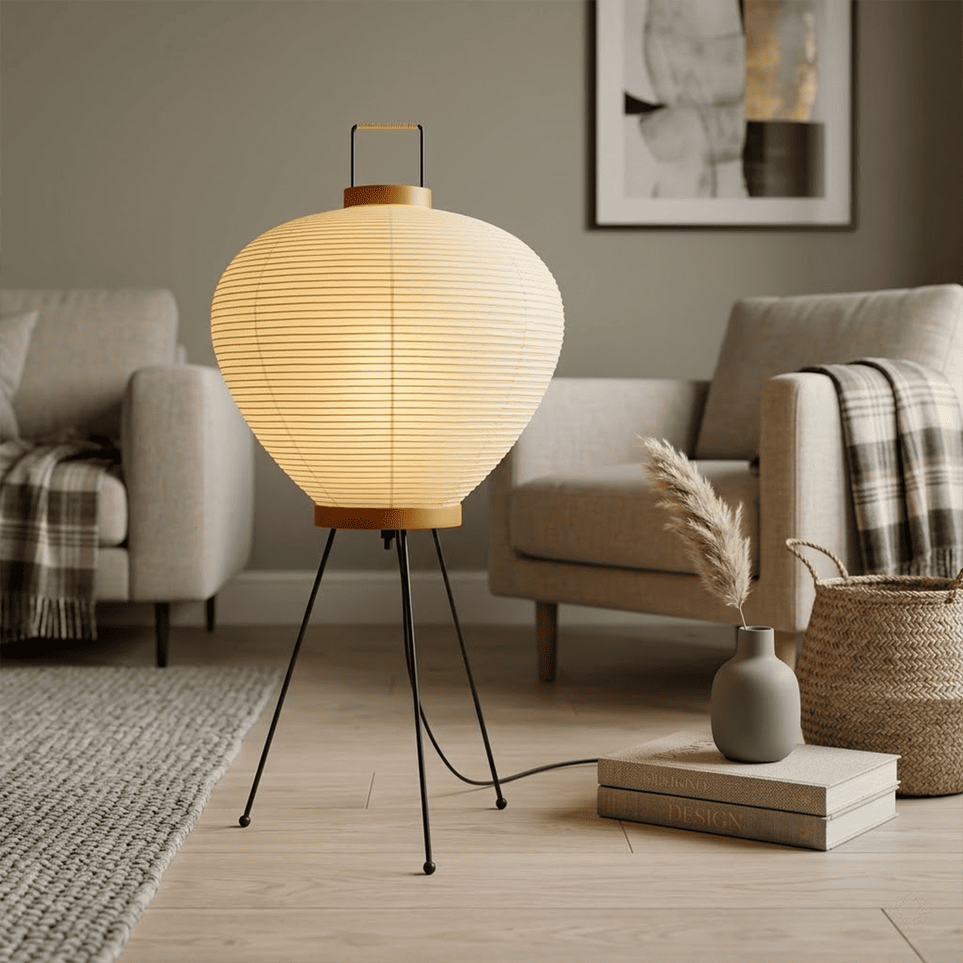 Akari 3A Washi Paper Tripod Table Lamp