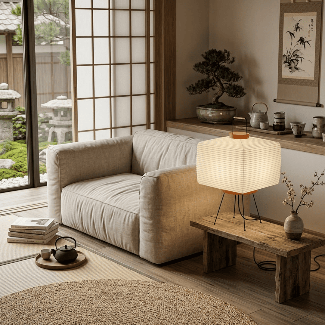 Akari 9A Washi Paper Tripod Table Lamp
