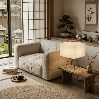 Akari 9A Washi Paper Tripod Table Lamp