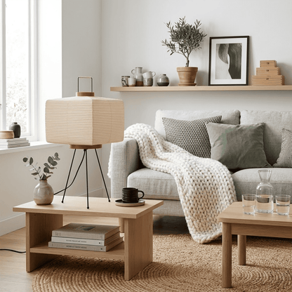 Akari 9A Washi Paper Tripod Table Lamp