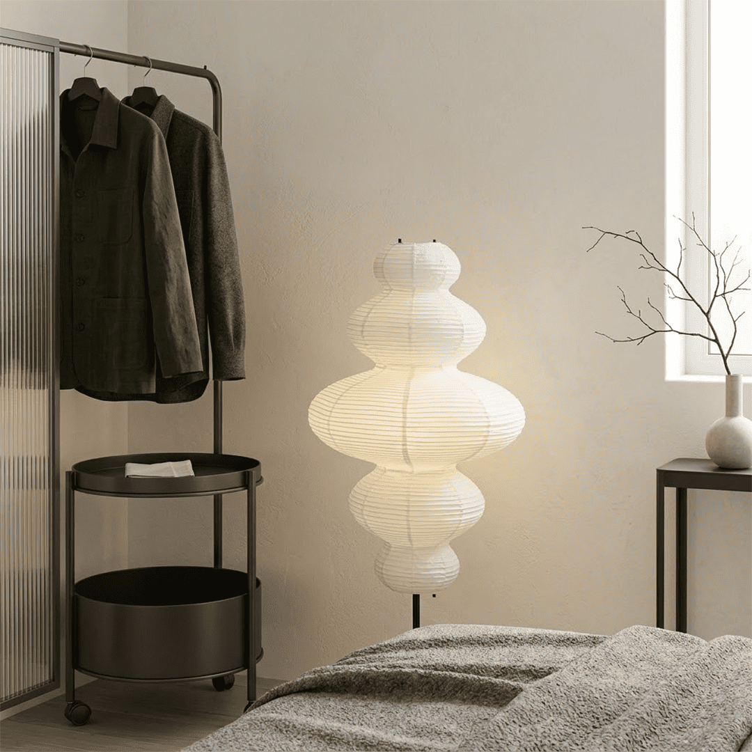 Chigiri Paper Tower Floor Lamp