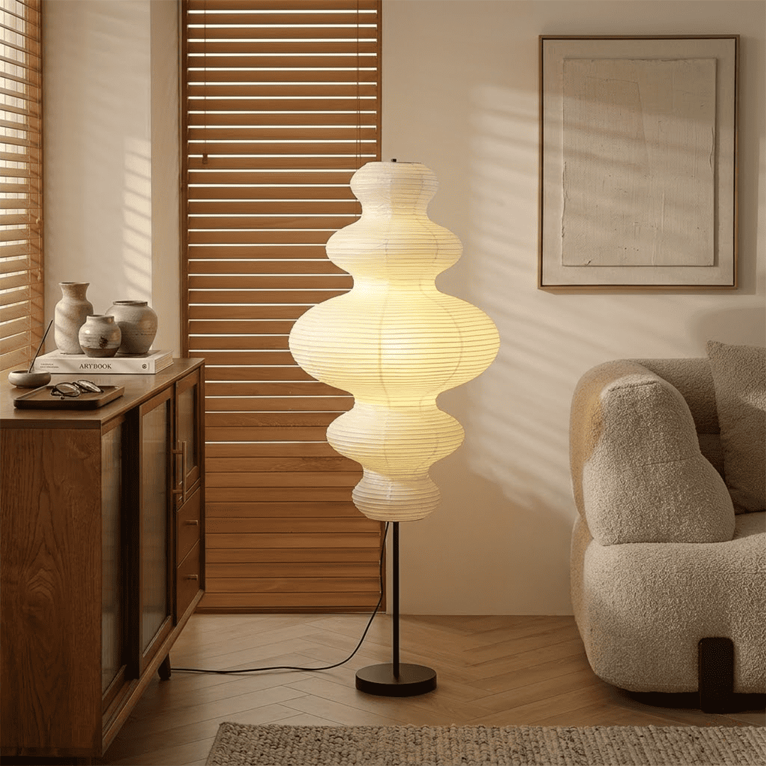 Chigiri Paper Tower Floor Lamp