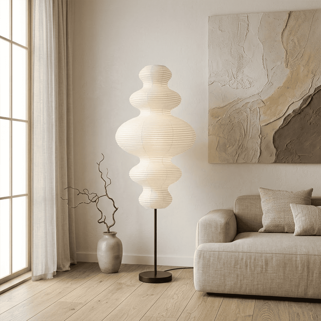 Chigiri Paper Tower Floor Lamp