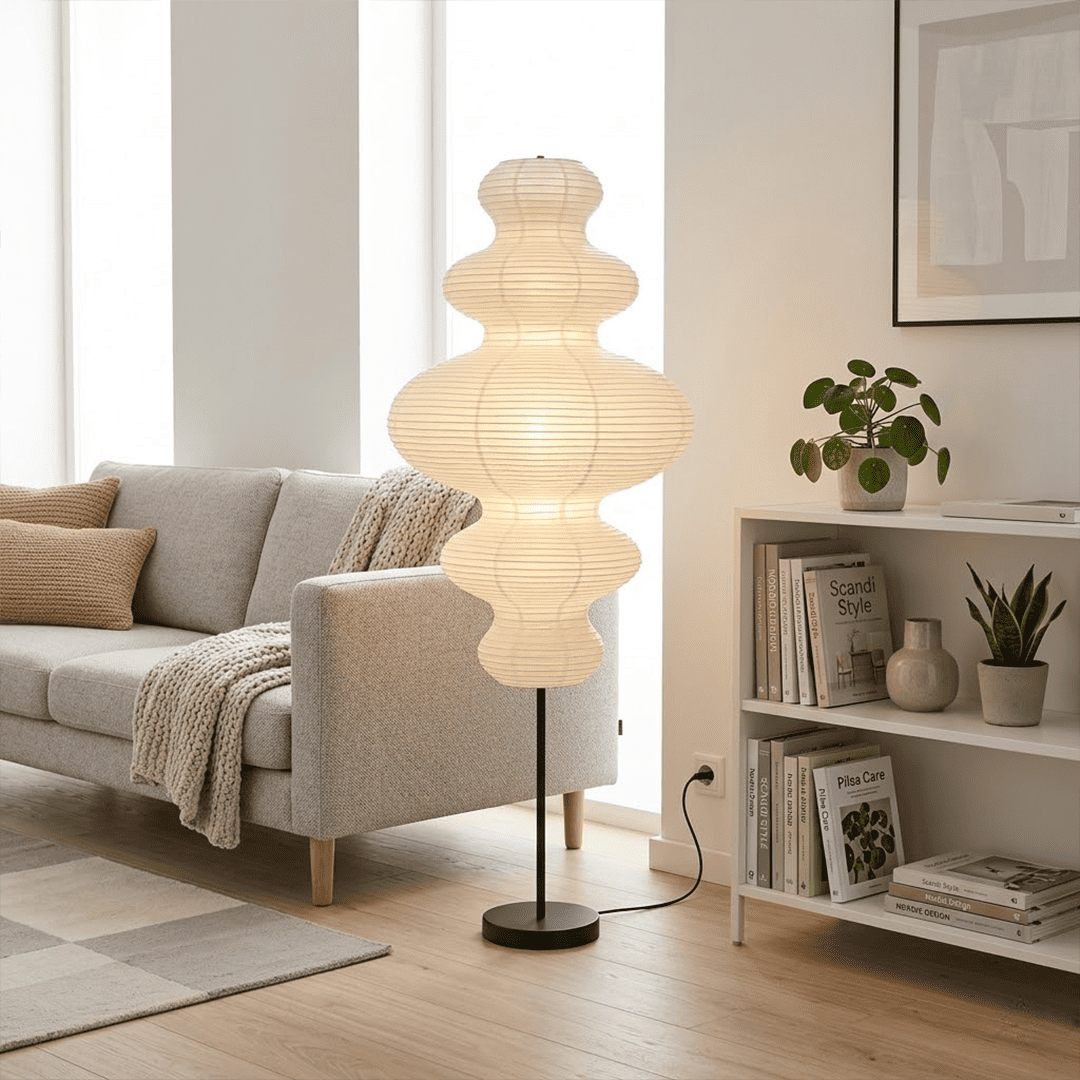 Chigiri Paper Tower Floor Lamp