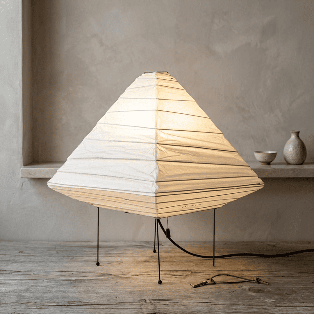 Akari 5X Washi Paper Pyramid Table Lamp