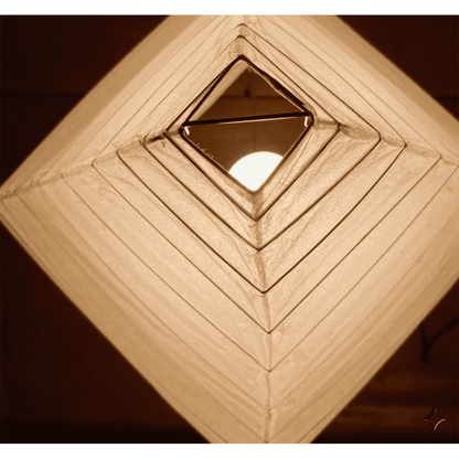 Akari 5X Washi Paper Pyramid Table Lamp