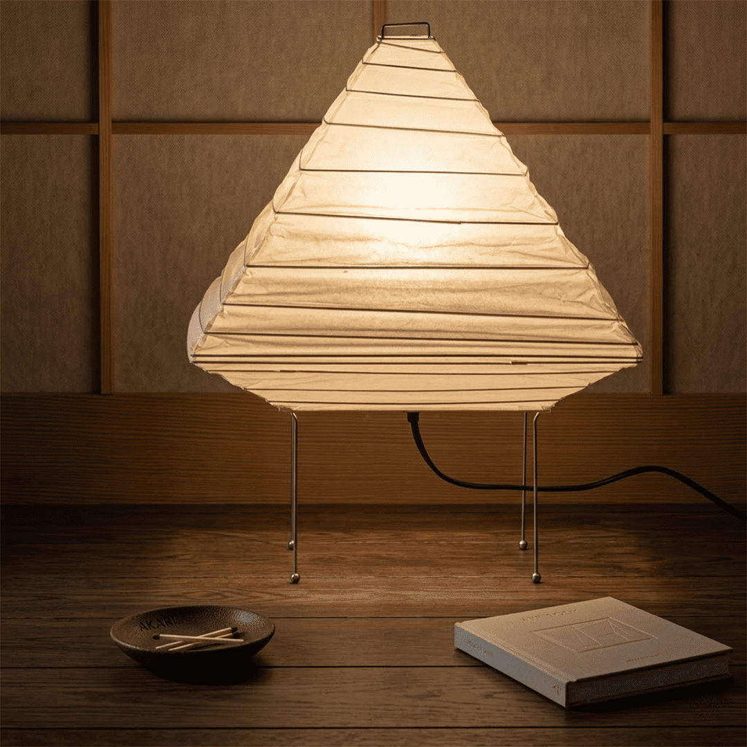 Akari 5X Washi Paper Pyramid Table Lamp