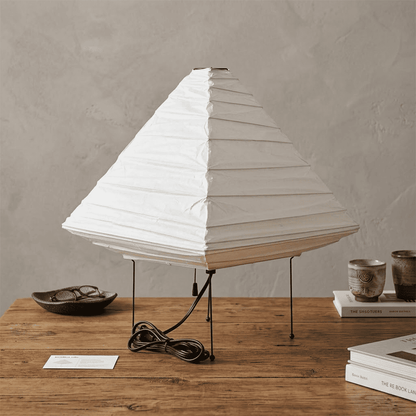 Akari 5X Washi Paper Pyramid Table Lamp