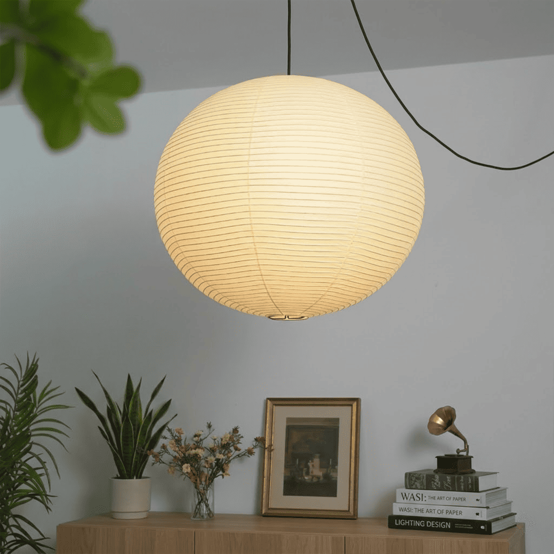 Washi Paper Whimsy Dual Pendant Cluster Light