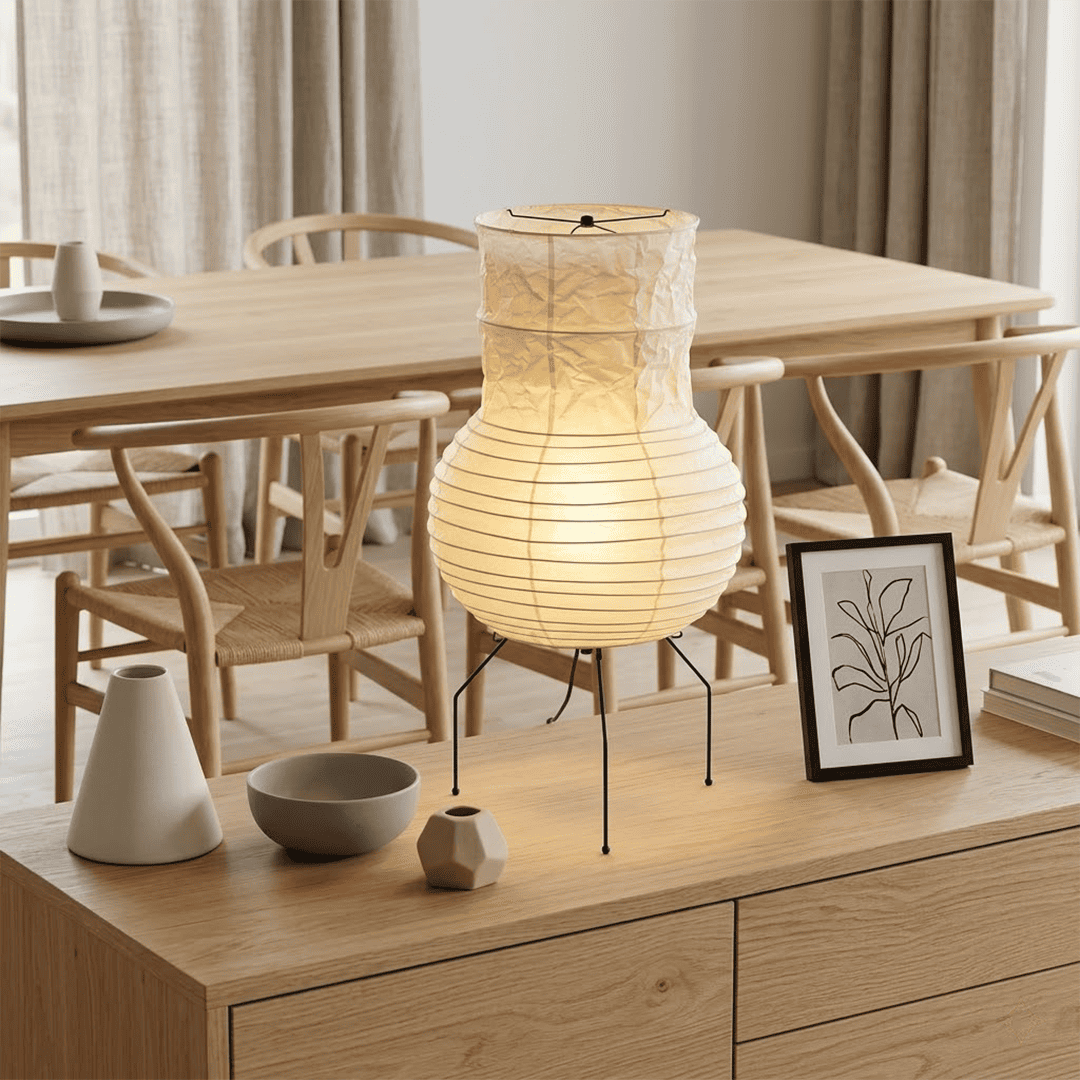 Akari Zara Washi Paper Lantern Table Lamp