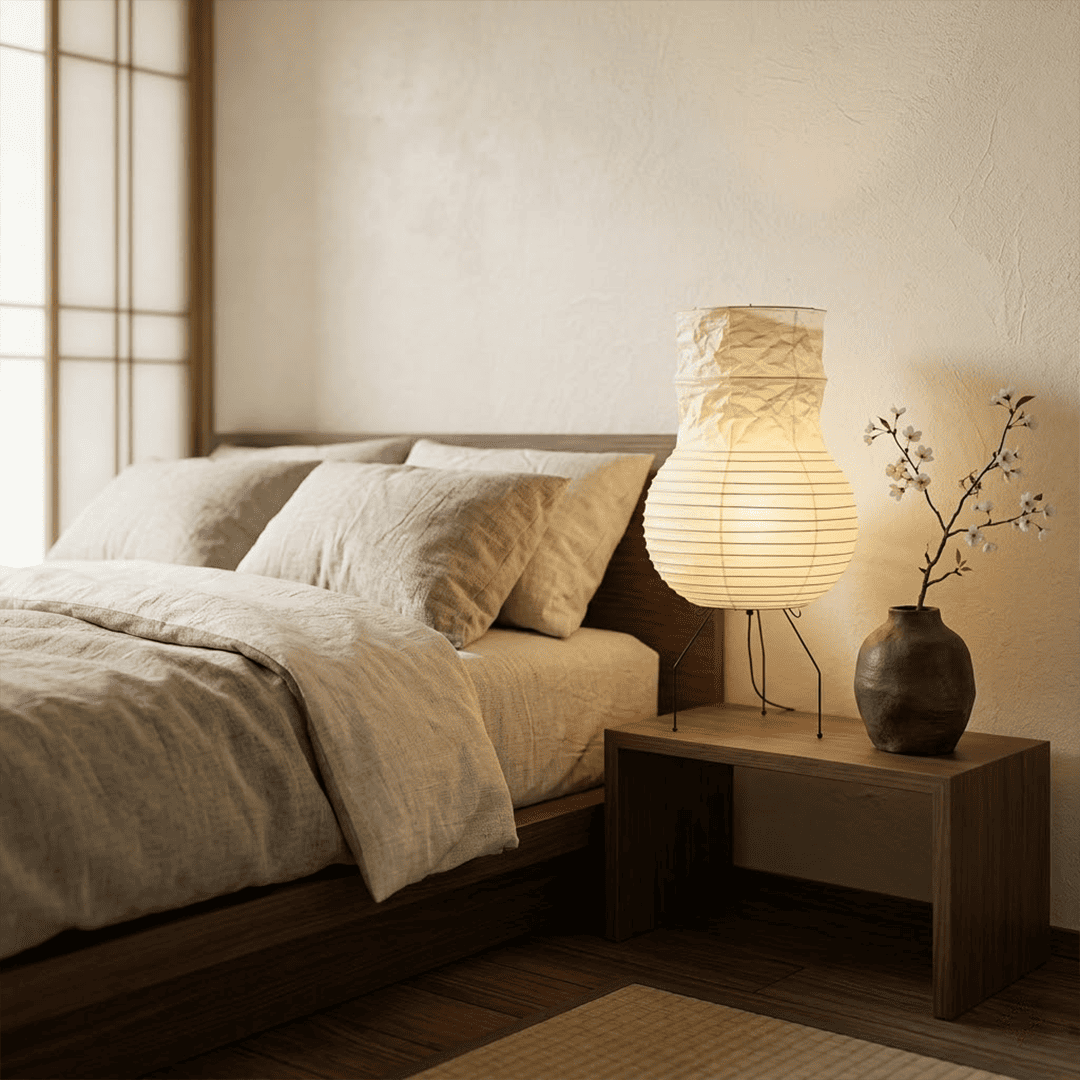 Akari Zara Washi Paper Lantern Table Lamp