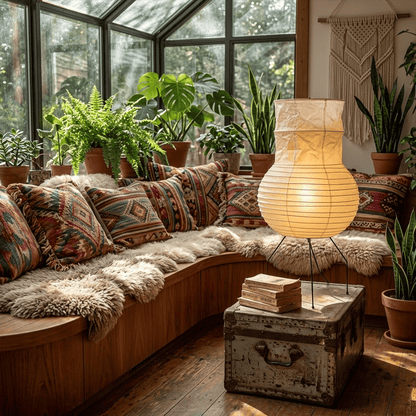 Akari Zara Washi Paper Lantern Table Lamp