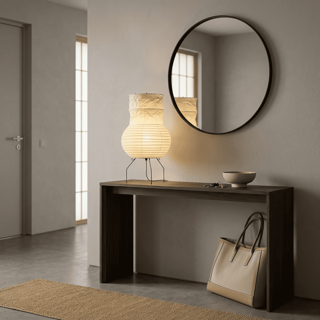 Akari Zara Washi Paper Lantern Table Lamp