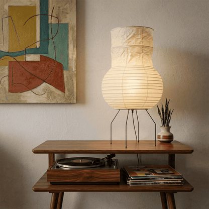 Akari Zara Washi Paper Lantern Table Lamp