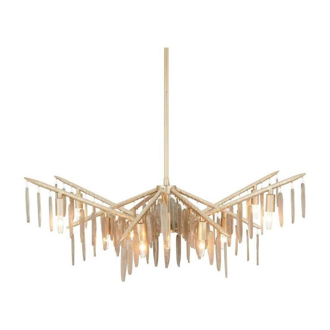 Sylvara Smoked Glass Branch Chandelier