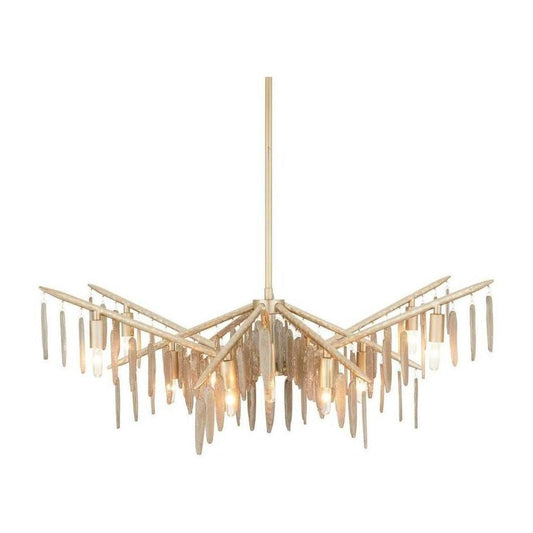 Sylvara Smoked Glass Branch Chandelier