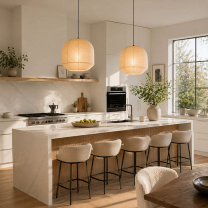 Tsuki Washi Paper Pendant Light