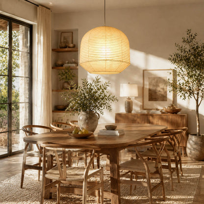 Tsuki Washi Paper Pendant Light