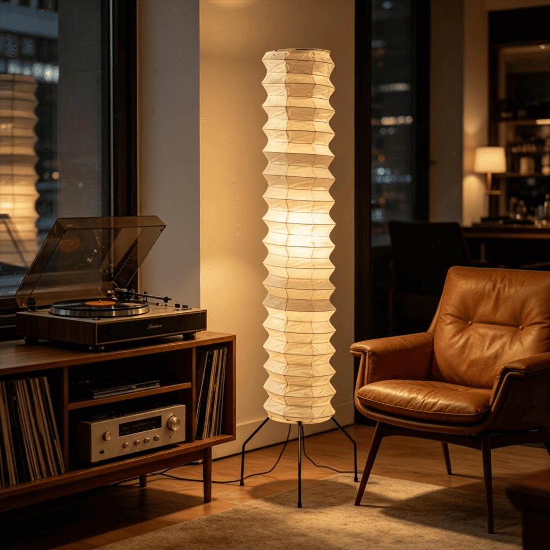 Akari UF4-31N Washi Paper Floor Lamp