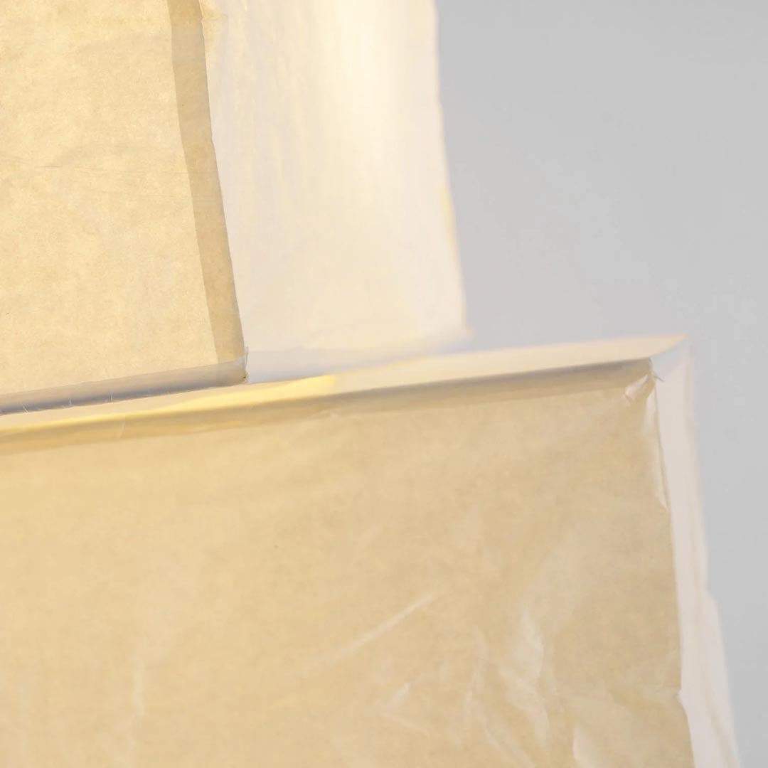 Akari UF4-L10 Washi Paper Stacked Tower Floor Lamp