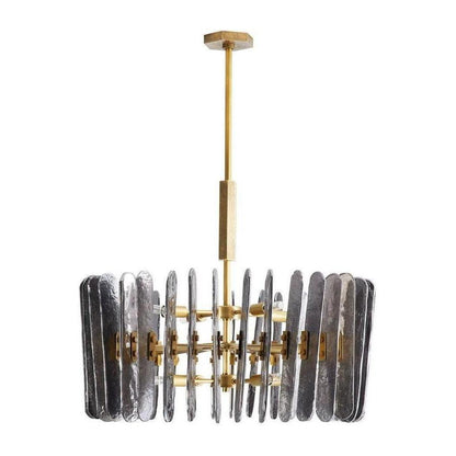 Vespera Smoked Glass Drum Chandelier