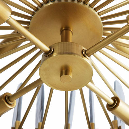 Vespera Smoked Glass Drum Chandelier