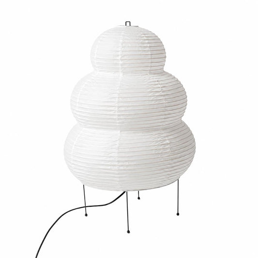 Akari 25N Washi Paper Three-Tiered Floor Table Light