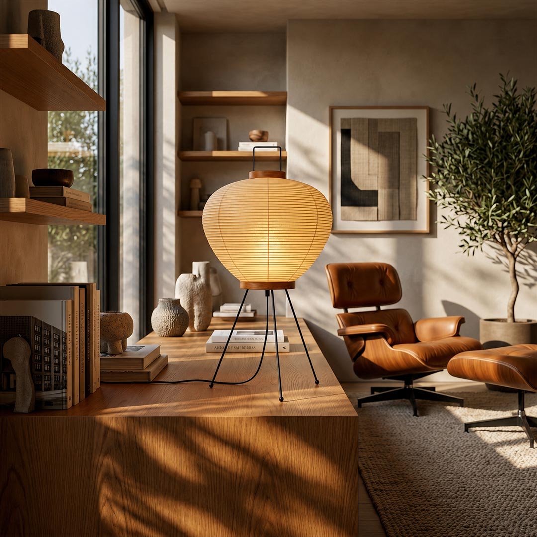 Akari 3A Washi Paper Tripod Table Lamp