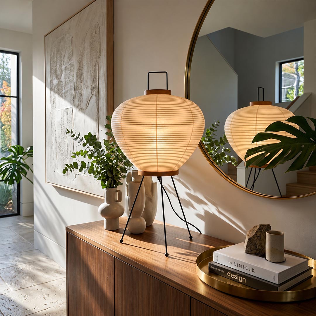Akari 3A Washi Paper Tripod Table Lamp