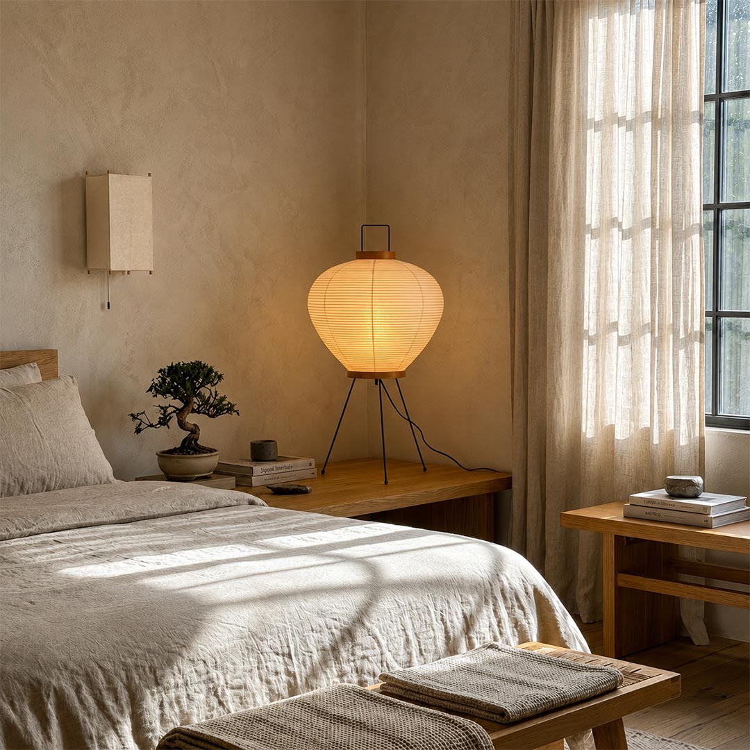 Akari 3A Washi Paper Tripod Table Lamp