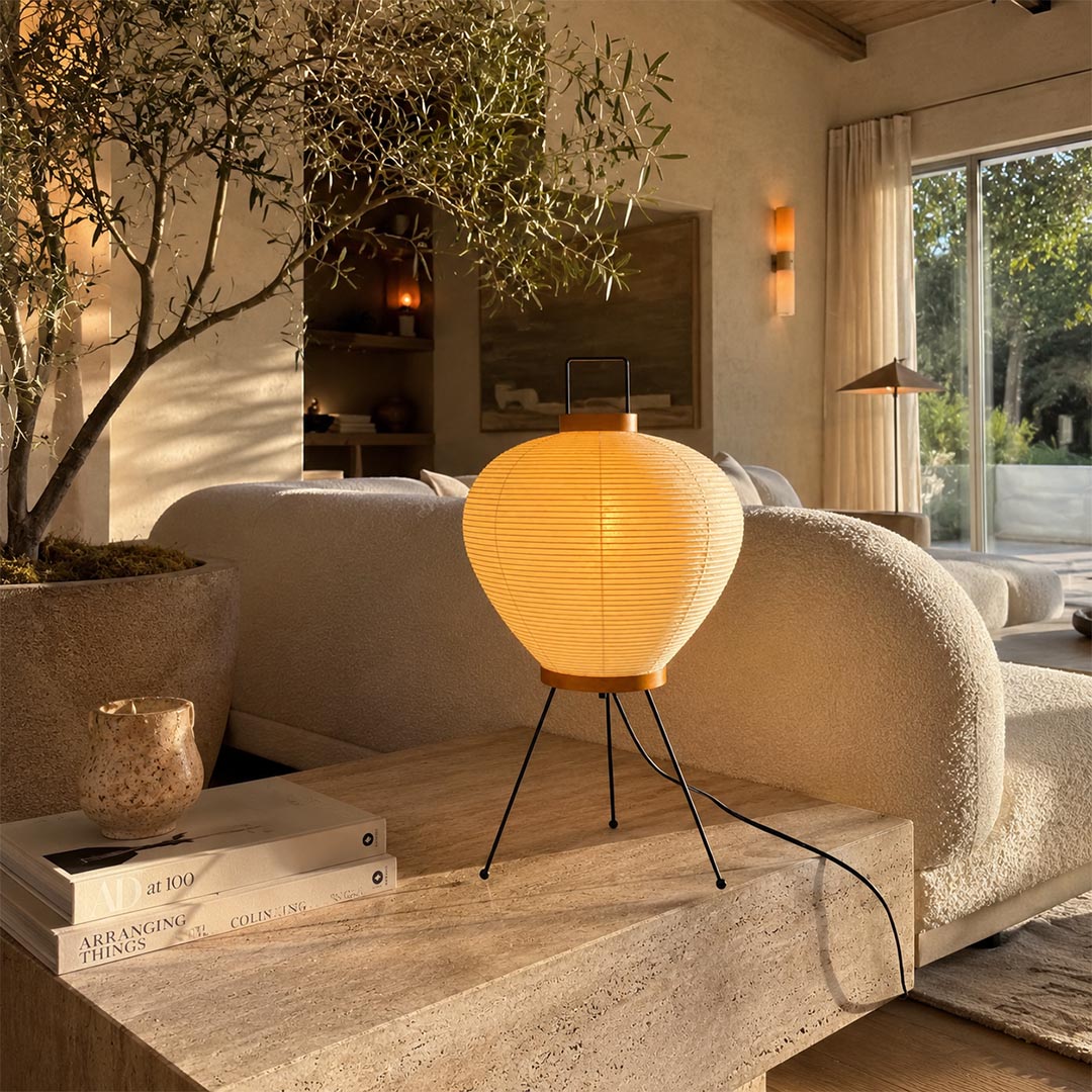 Akari 3A Washi Paper Tripod Table Lamp