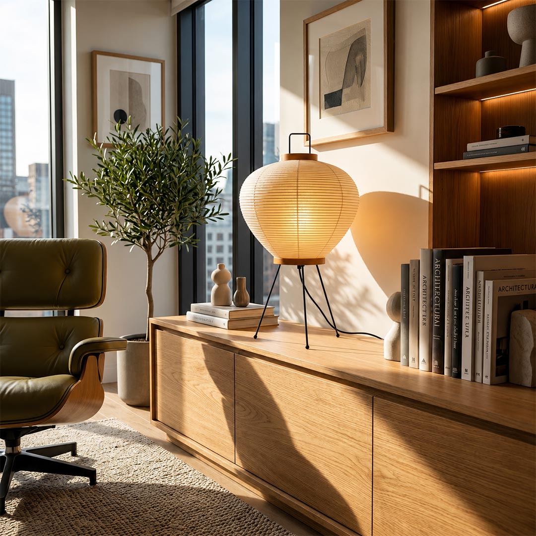 Akari 3A Washi Paper Tripod Table Lamp