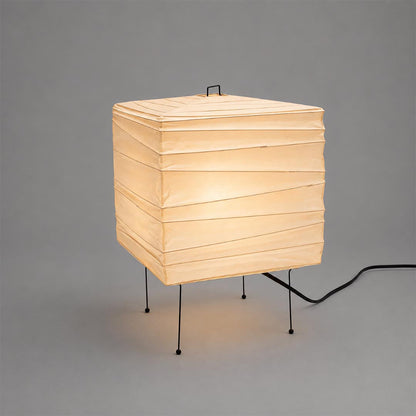 Akari 3X Washi Paper Square Table Lamp