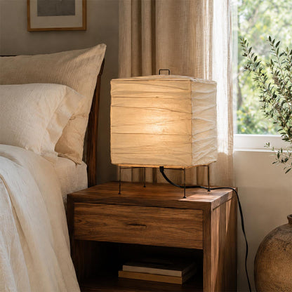 Akari 3X Washi Paper Square Table Lamp
