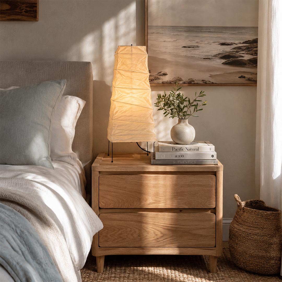 Akari 4N Washi Paper Slim Iron Frame Table Lamp