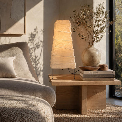 Akari 4N Washi Paper Slim Iron Frame Table Lamp