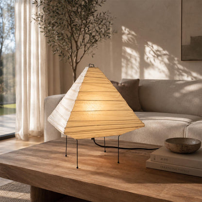 Akari 5X Washi Paper Pyramid Table Lamp