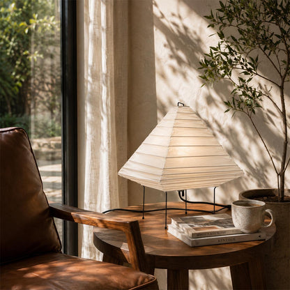 Akari 5X Washi Paper Pyramid Table Lamp