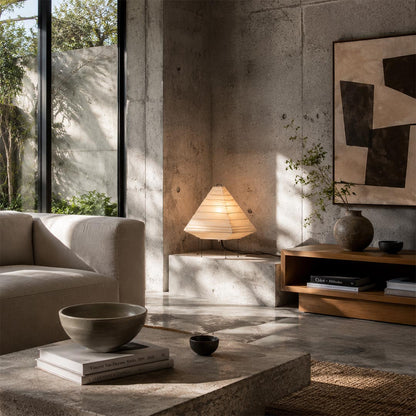 Akari 5X Washi Paper Pyramid Table Lamp