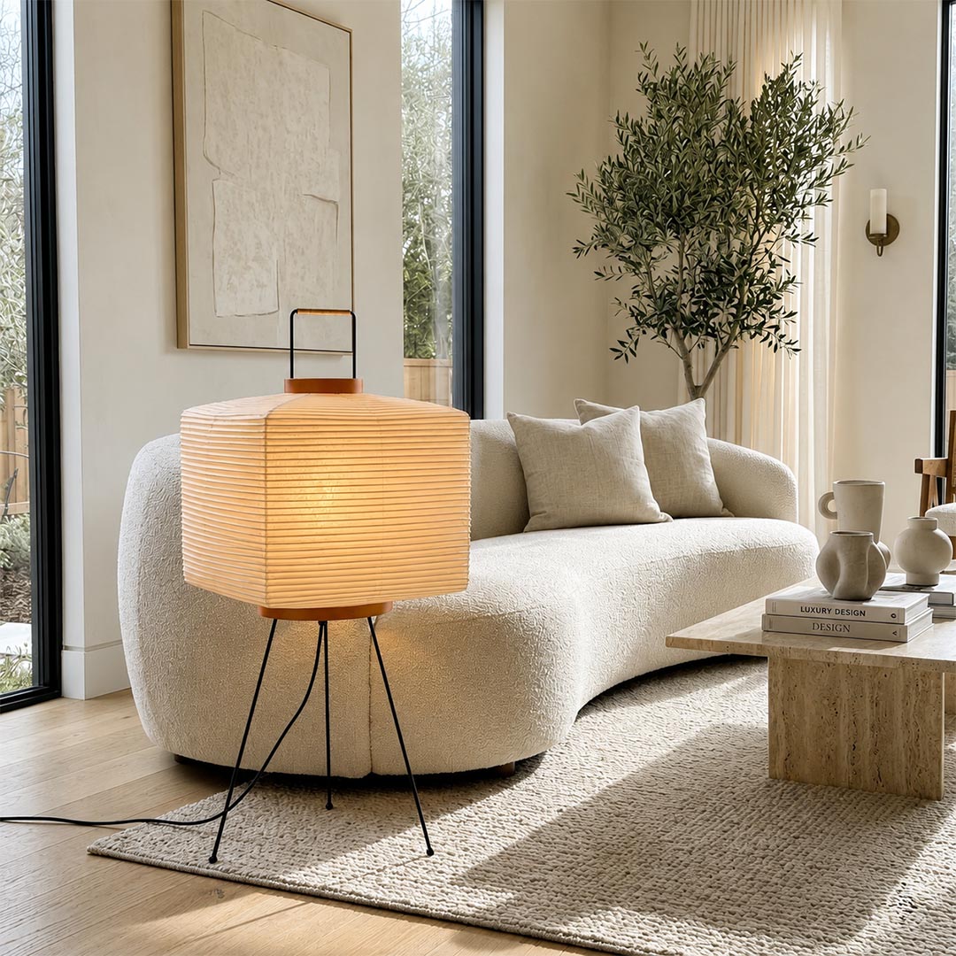 Akari 9A Washi Paper Tripod Table Lamp