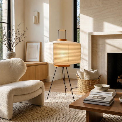 Akari 9A Washi Paper Tripod Table Lamp