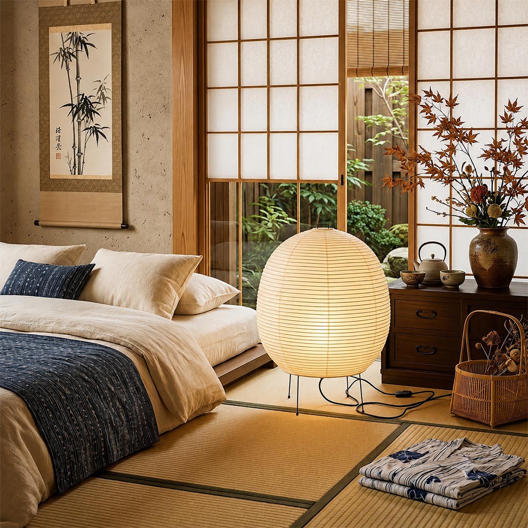 Bonn Large Washi Paper Sphere Table Light