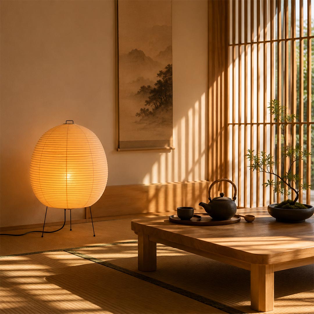 Bonn Large Washi Paper Sphere Table Light