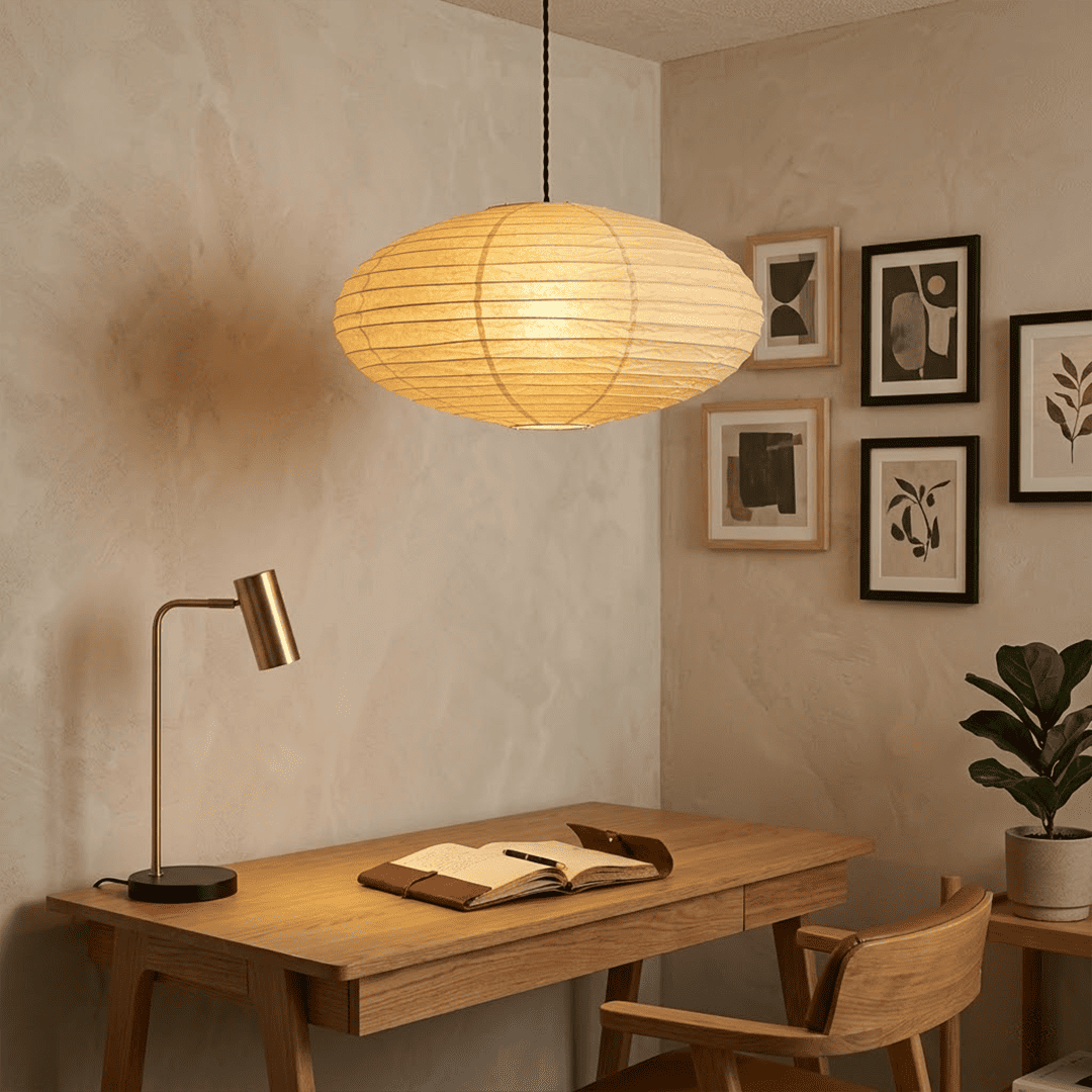 Akari EN Series Washi Paper Pendant Light