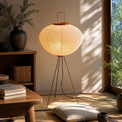 Akari 10A Washi Paper Tripod Floor Lamp