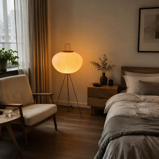 Akari 10A Washi Paper Tripod Floor Lamp