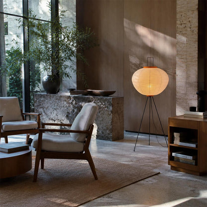 Akari 10A Washi Paper Tripod Floor Lamp