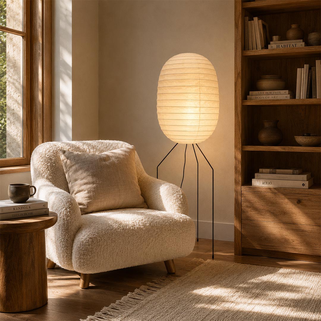 Washi Paper UF3-DL Floor Lamp